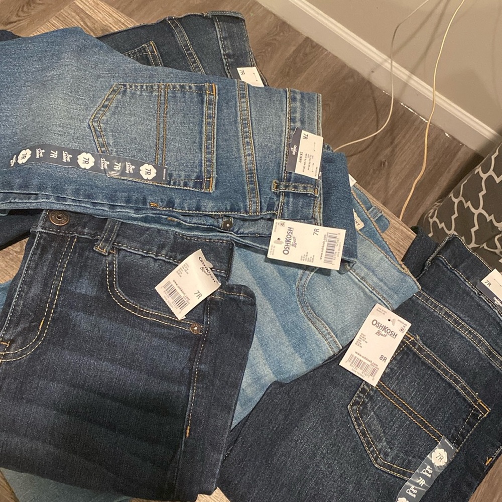 Oshkosh boy classic jeans sizes 7 and 8